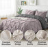 The White Moss Rosalie Reversible Pinch Pleat Winter comforter with  pillow covers
